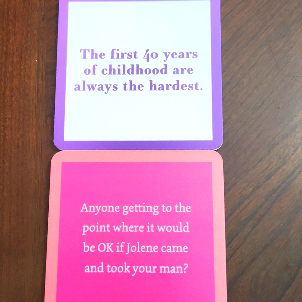 Funny coasters in brand new condition!